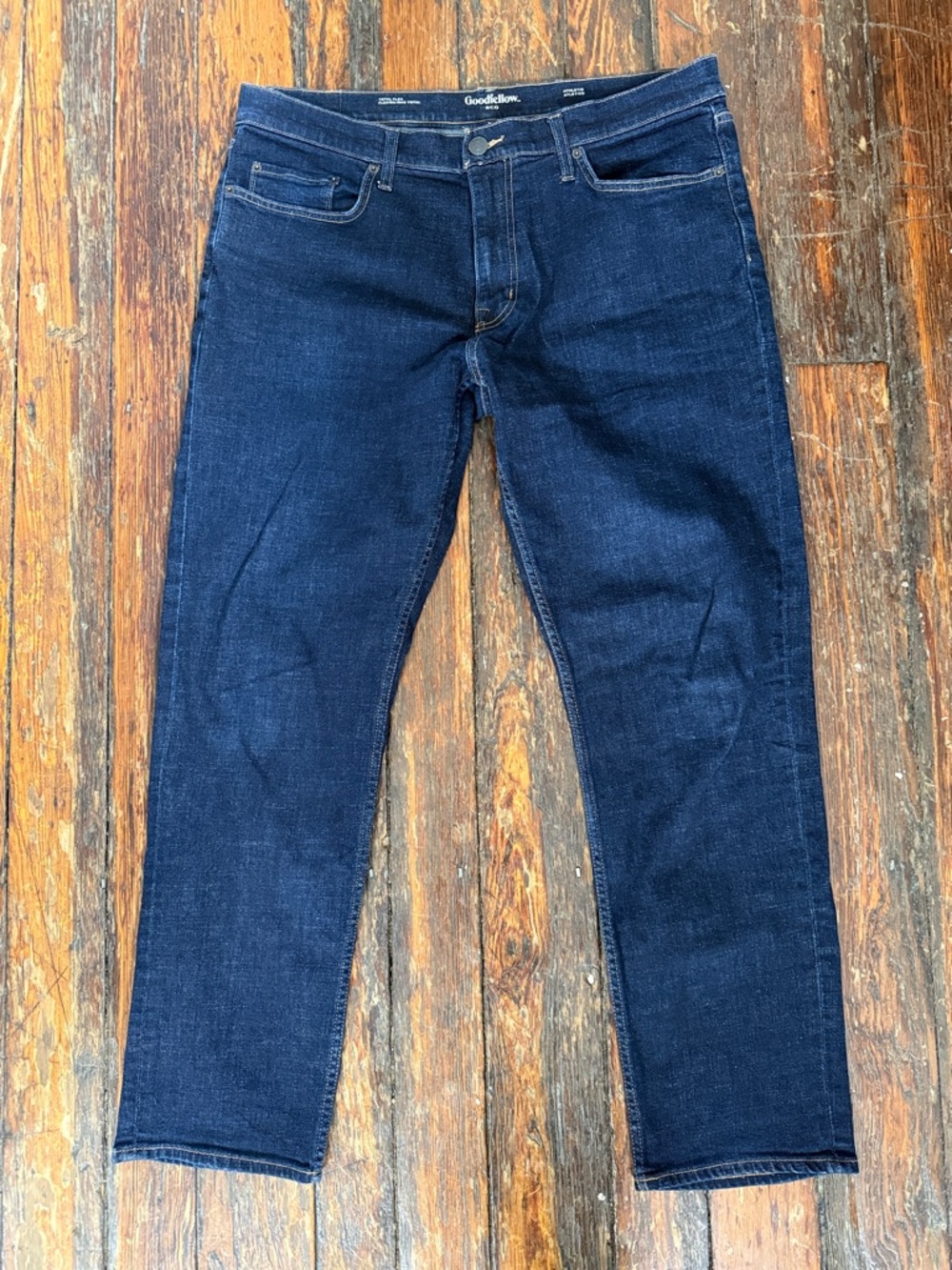 Goodfellow & Co Men’s Dark Indigo Stretch Straight Jeans